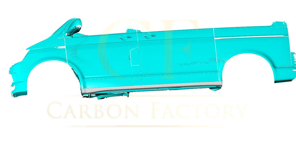V Style Carbon Fibre Side Skirts for VW T6 Multivan 15-20