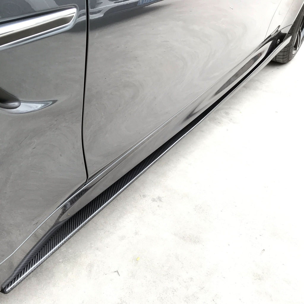 V Style Carbon Fibre Side Skirts Extension for BMW F80 M3 F82 F83 M4 2014-2020
