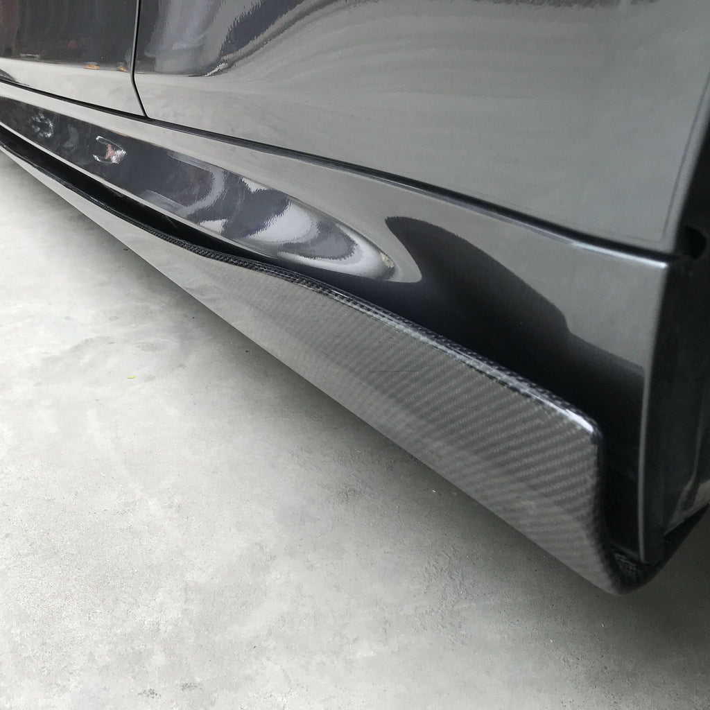 V Style Carbon Fibre Side Skirts Extension for BMW F80 M3 F82 F83 M4 2014-2020