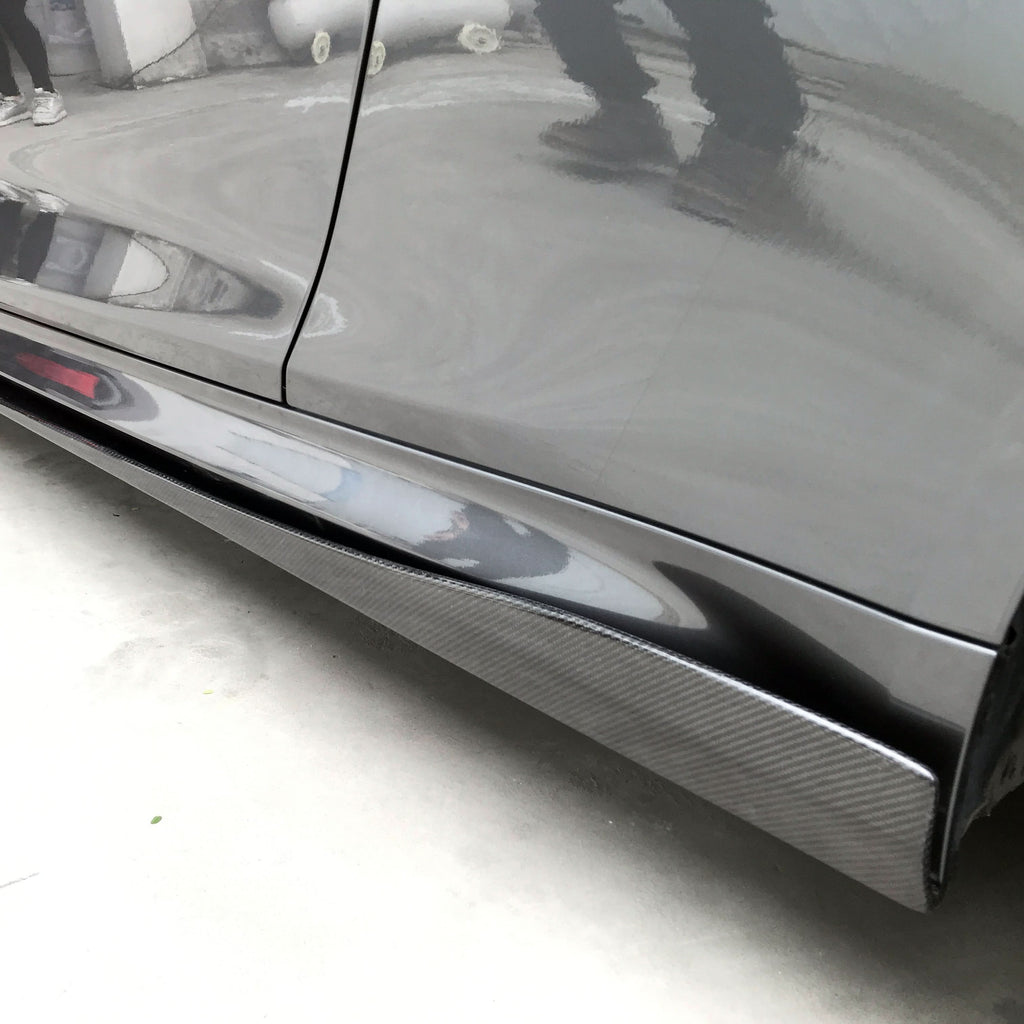 V Style Carbon Fibre Side Skirts Extension for BMW F80 M3 F82 F83 M4 2014-2020