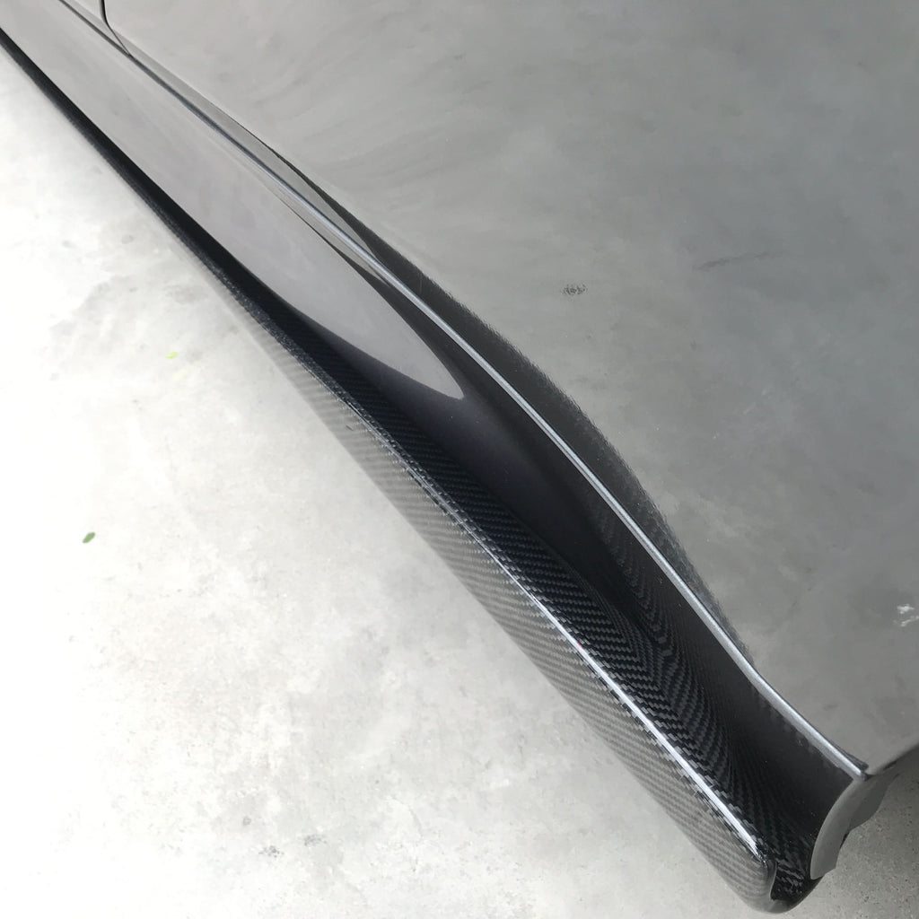 V Style Carbon Fibre Side Skirts Extension for BMW F80 M3 F82 F83 M4 2014-2020