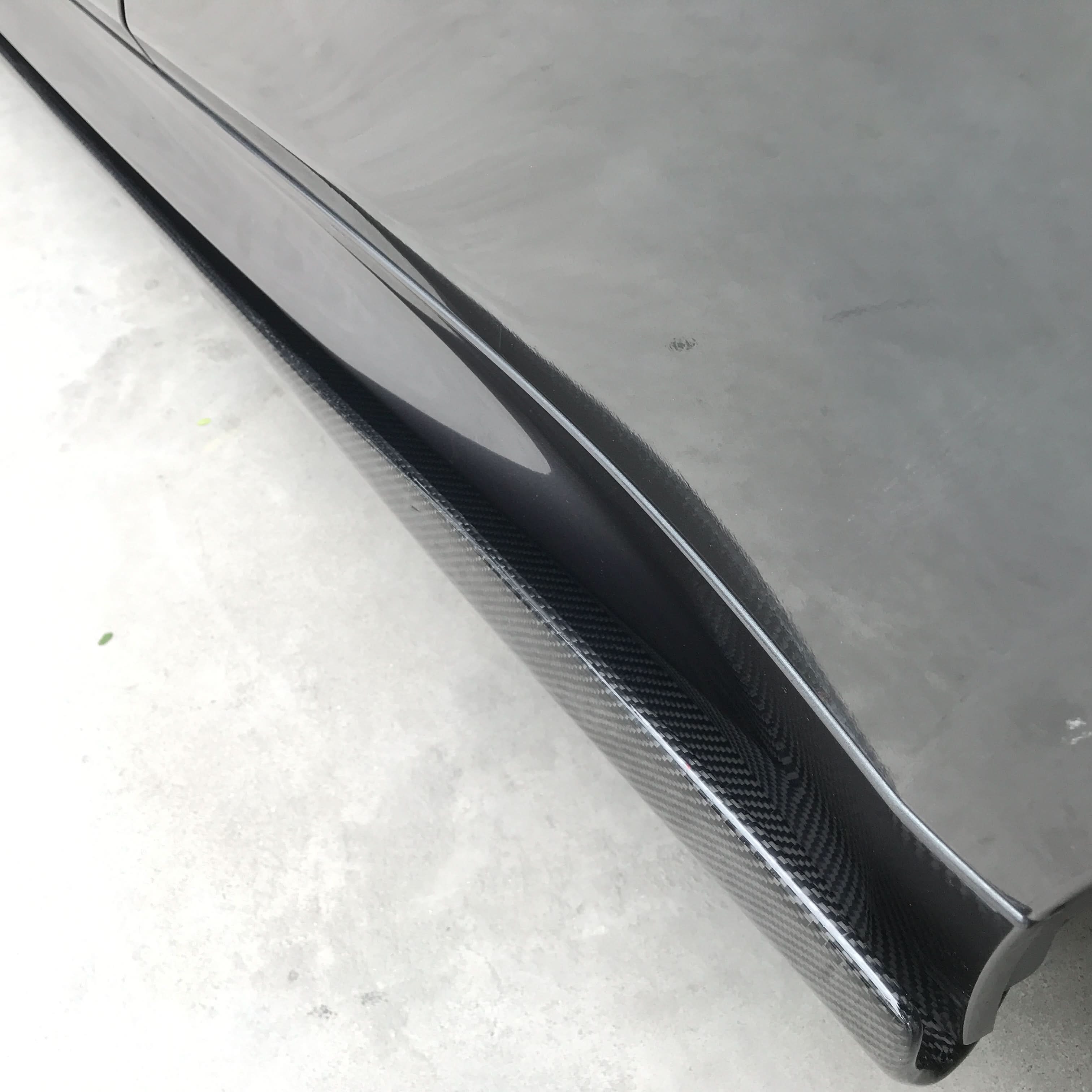V Style Carbon Fibre Side Skirts Extension for BMW F80 M3 F82 F83 M4 2014-2020