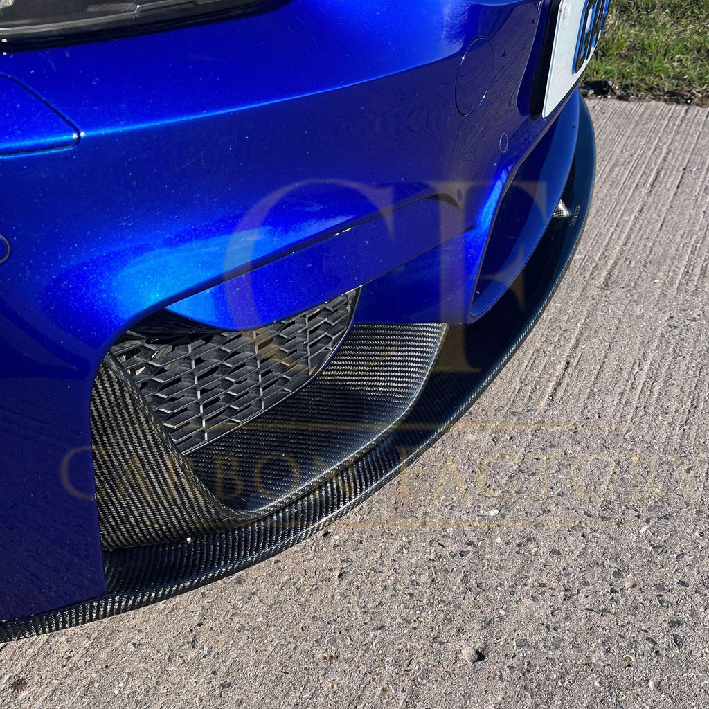 MP Style Carbon Fibre Front Splitter 3 Pieces Design for BMW F80 M3 F82 F83 M4 14-20