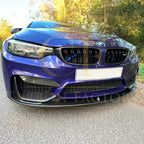 MP Style Carbon Fibre Front Splitter 3 Pieces Design for BMW F80 M3 F82 F83 M4 14-20