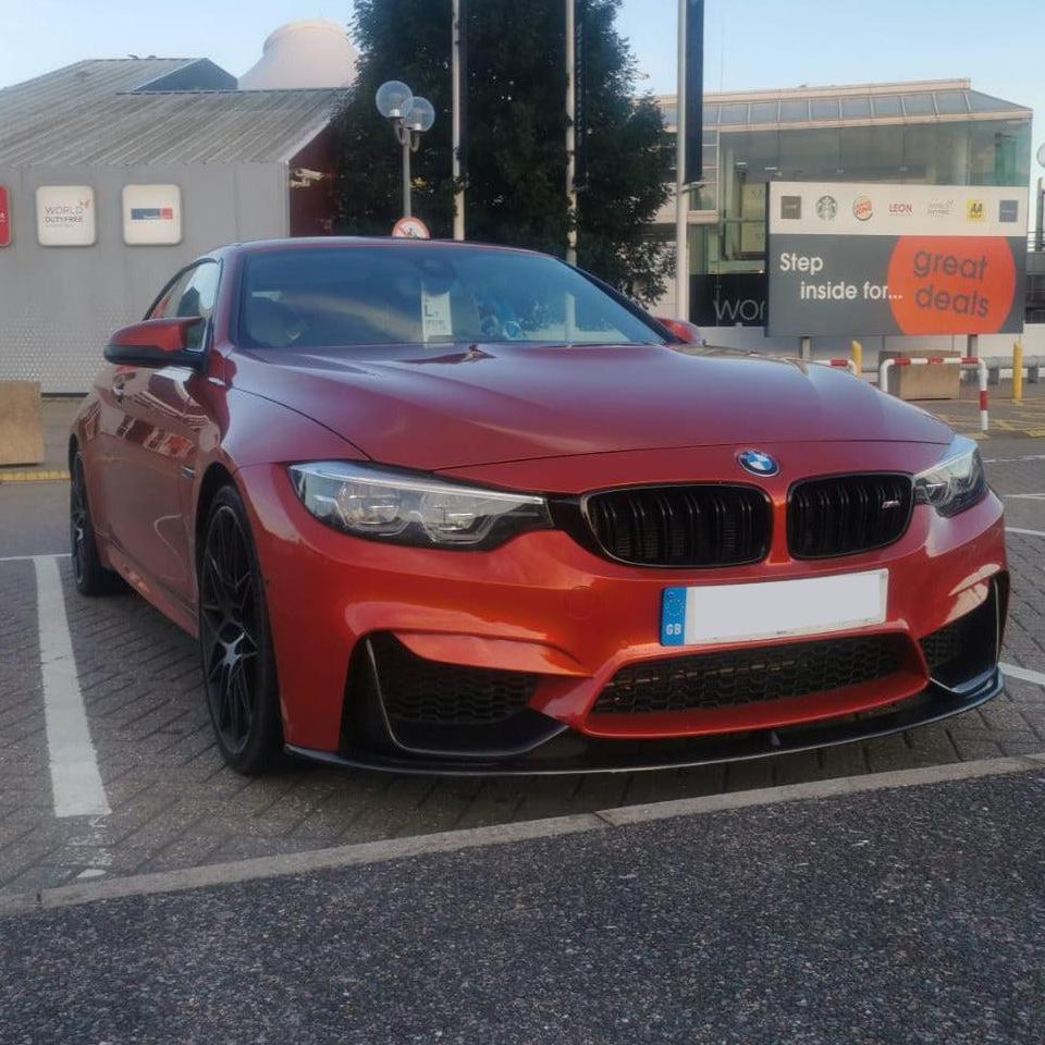 MP Style Carbon Fibre Front Splitter 3 Pieces Design for BMW F80 M3 F82 F83 M4 14-20