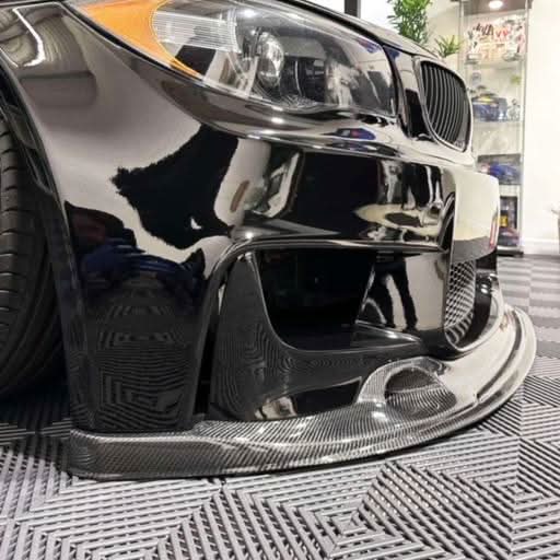 3D Style Carbon Fibre Front Splitter for BMW E82 Coupe 1M 07-13