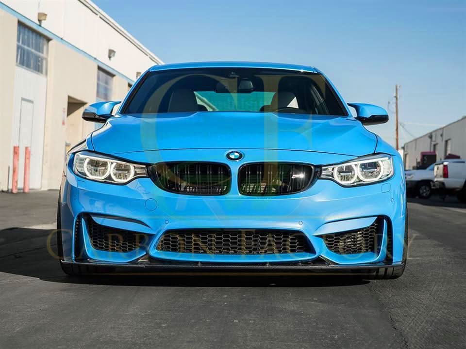 3D Style Carbon Fibre Front Splitter for BMW F80 M3 F82 F83 M4 14-20