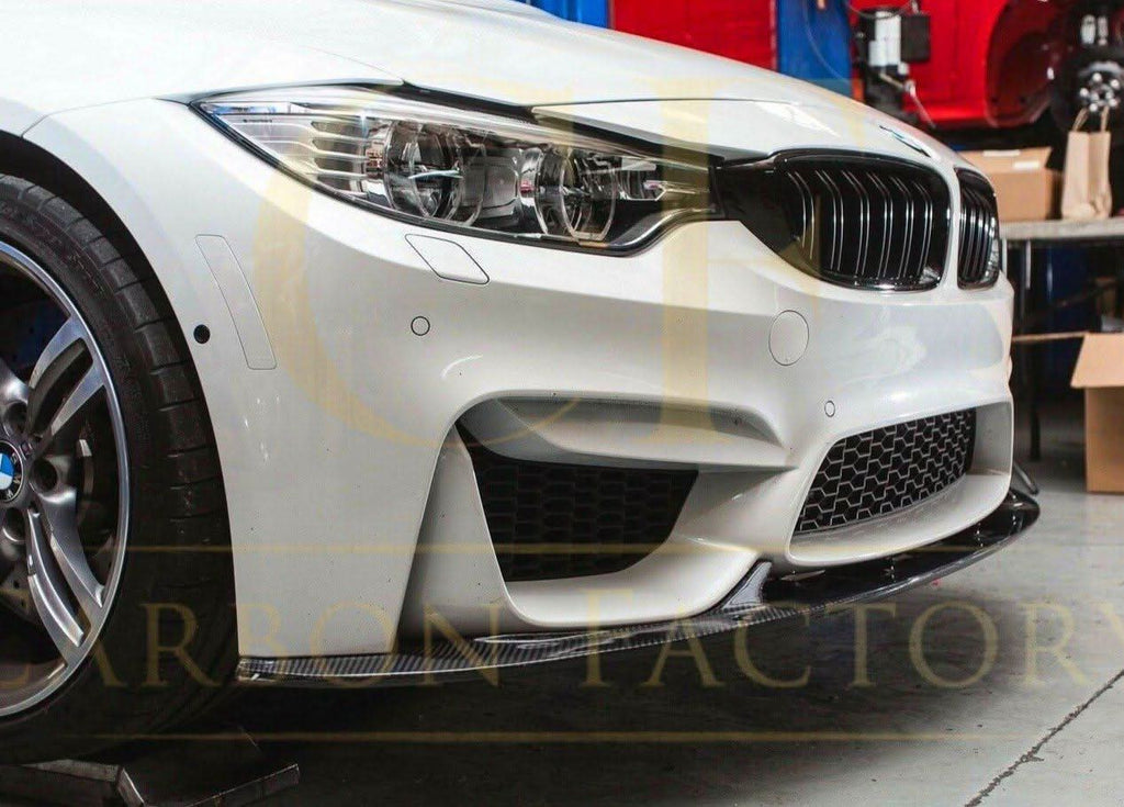 3D Style Carbon Fibre Front Splitter for BMW F80 M3 F82 F83 M4 14-20