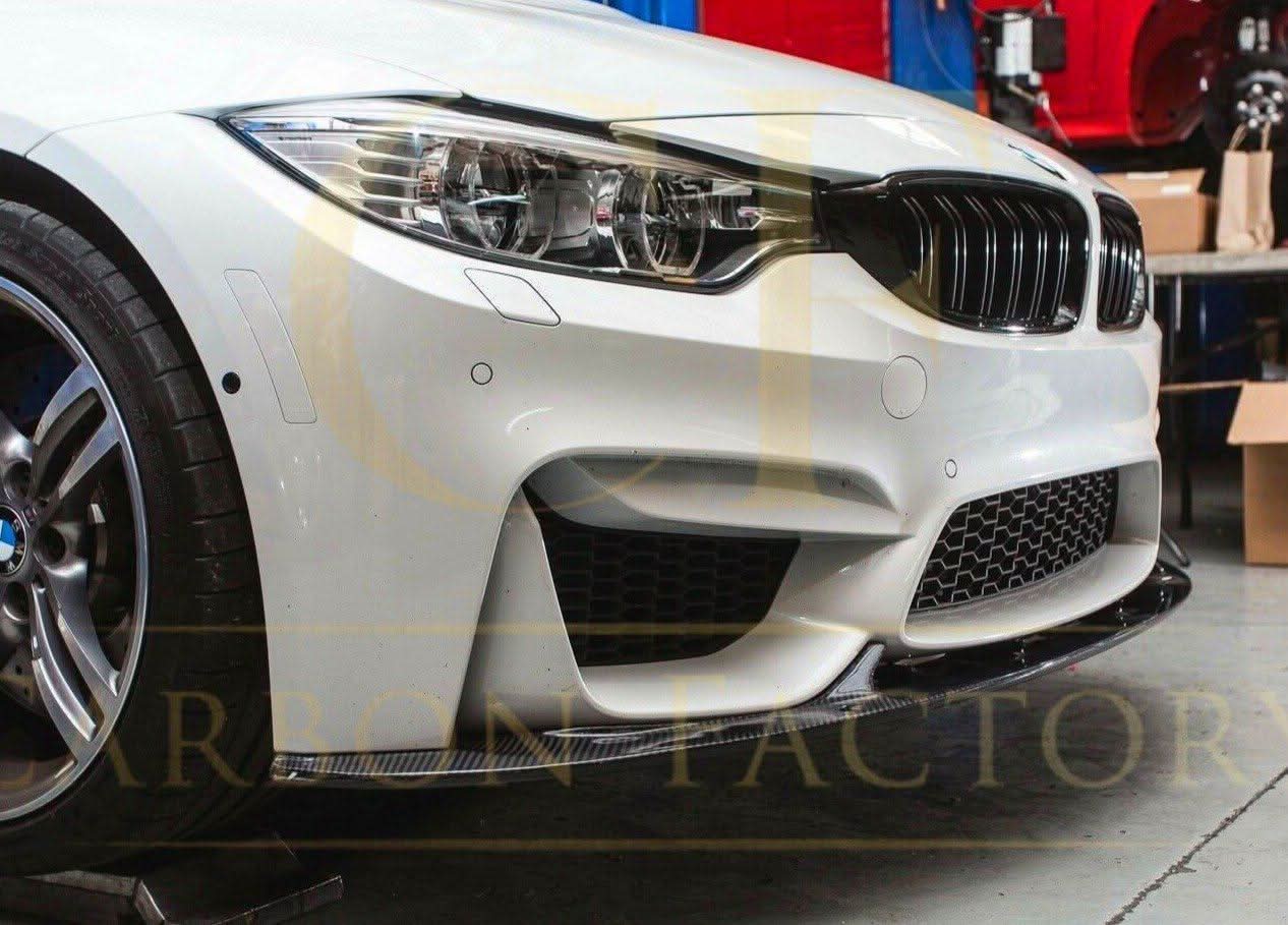 3D Style Carbon Fibre Front Splitter for BMW F80 M3 F82 F83 M4 14-20
