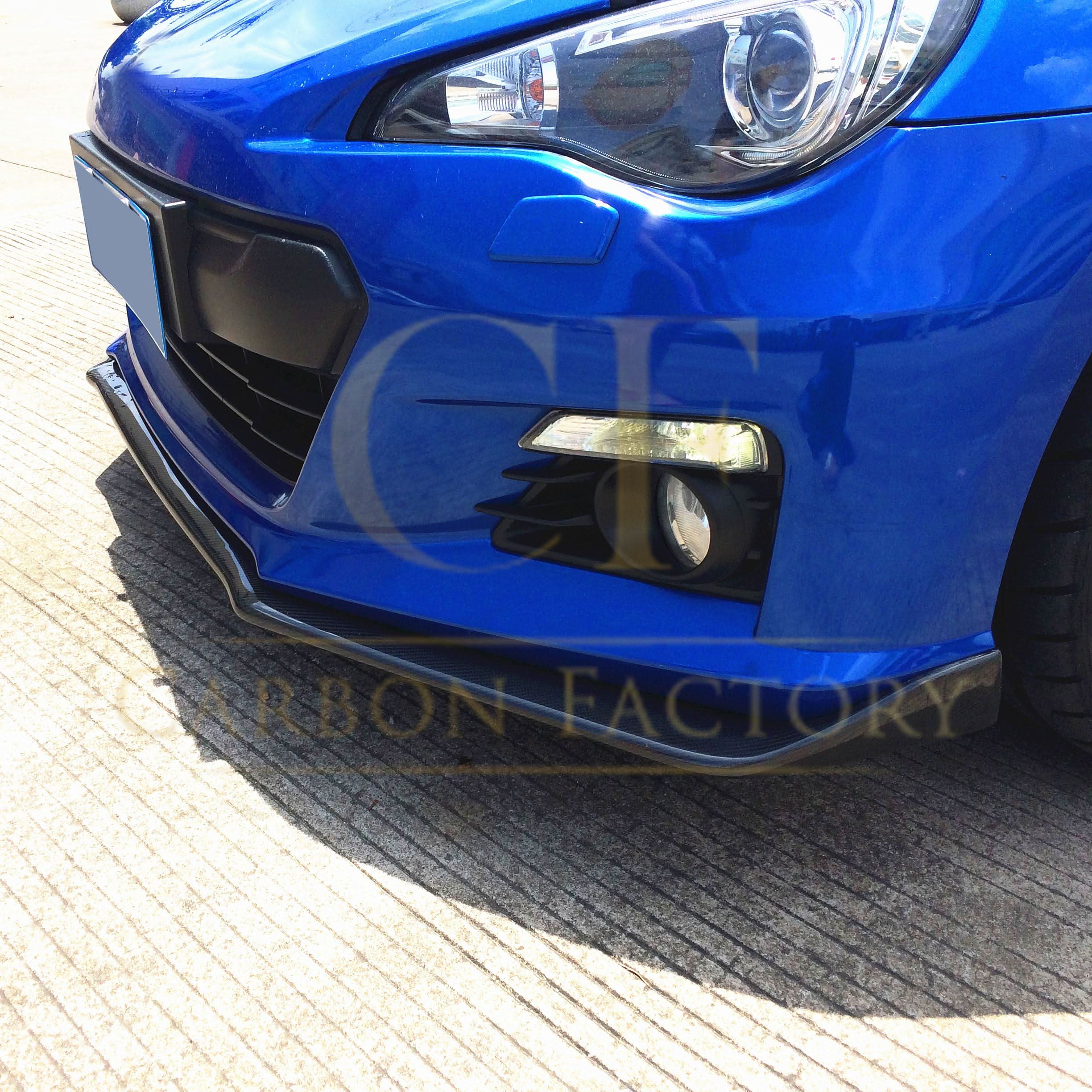 AC Style Carbon Fibre Front Splitter for Toyota GT86 13-16