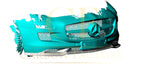 A Style Carbon Fibre Front Splitter for Mercedes Benz SLS 10-14