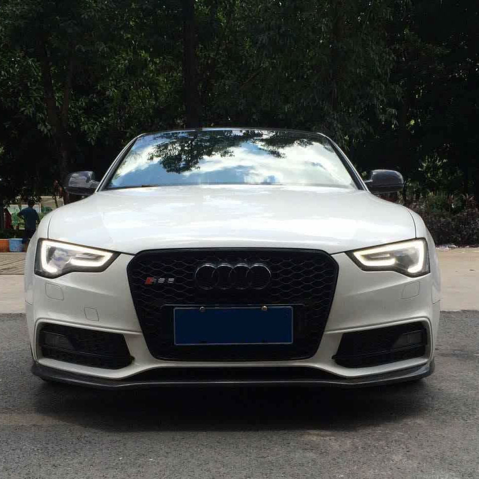 C Style Carbon Fibre Front Splitter for Audi B8.5 S5 A5 S Line 11-16