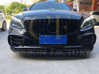 C43 Carbon Fibre Front Splitter for Mercedes Benz W205 C Class 20-21