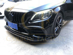 C43 Carbon Fibre Front Splitter for Mercedes Benz W205 C Class 20-21