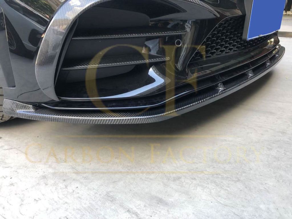 C43 Carbon Fibre Front Splitter for Mercedes Benz W205 C Class 20-21