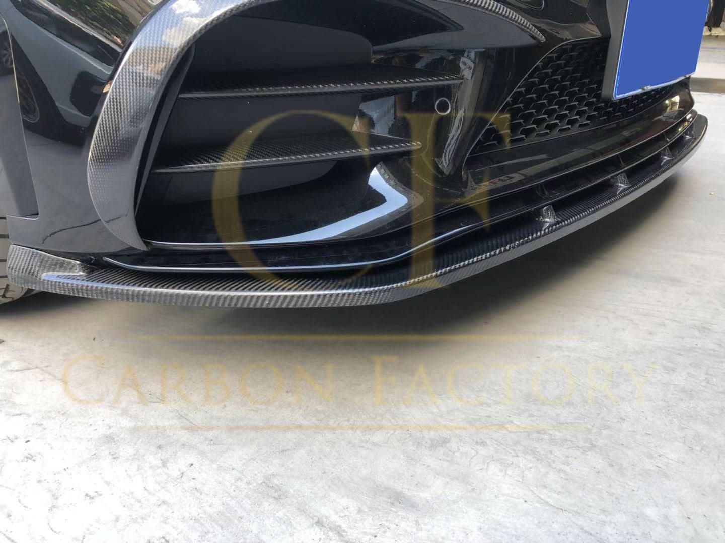 C43 Carbon Fibre Front Splitter for Mercedes Benz W205 C Class 20-21
