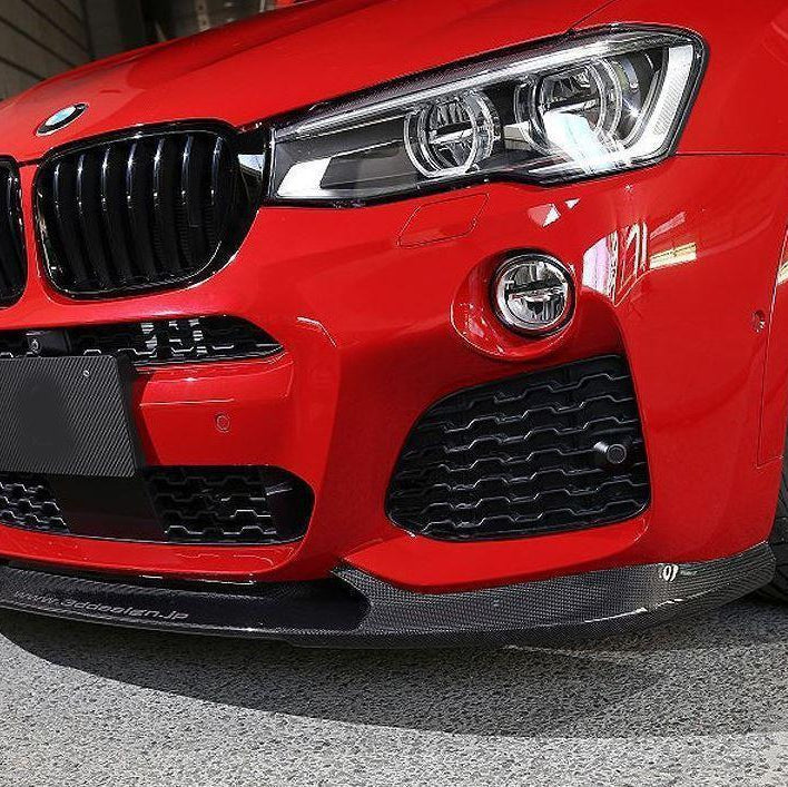 Carbon Fibre Front Splitter for BMW F25 X3 F26 X4 M Sport 15-18