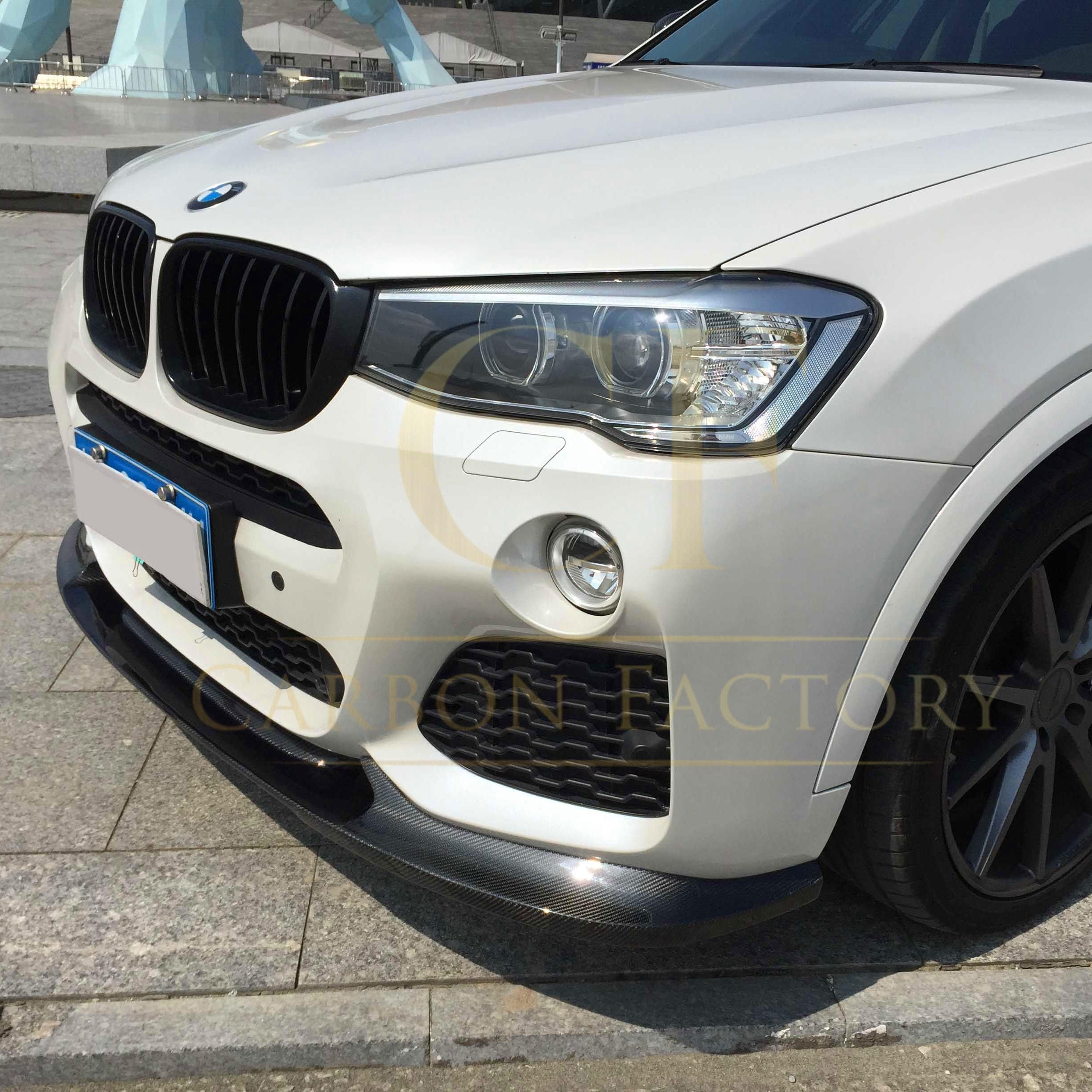 Carbon Fibre Front Splitter for BMW F25 X3 F26 X4 M Sport 15-18