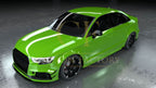 CF Style Carbon Fibre Front Splitter for Audi 8V RS3 Saloon 17-20