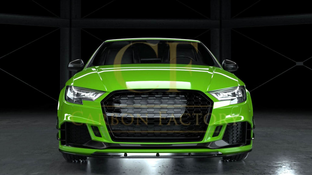 CF Style Carbon Fibre Front Splitter for Audi 8V RS3 Saloon 17-20
