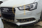 CF Style Carbon Fibre Front Splitter for Audi B8.5 A5 Non S-Line 11-16