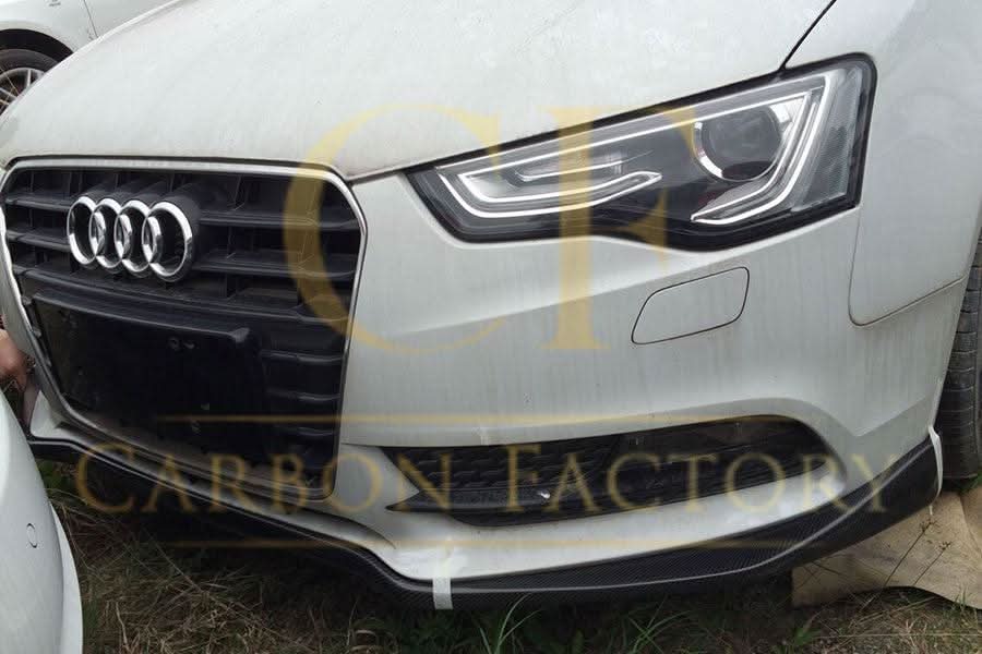 CF Style Carbon Fibre Front Splitter for Audi B8.5 A5 Non S-Line 11-16