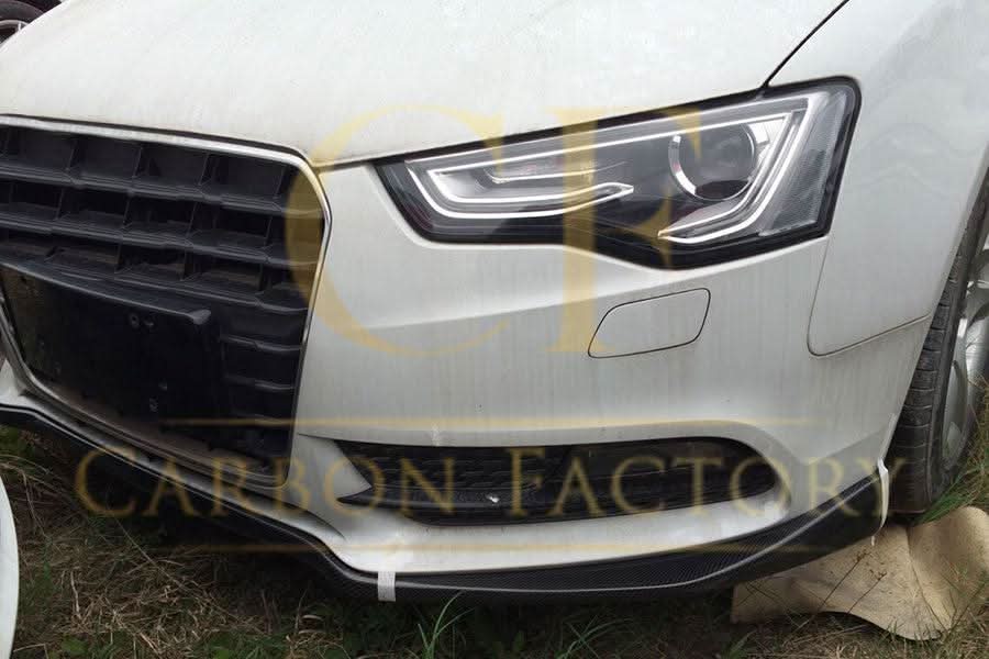 CF Style Carbon Fibre Front Splitter for Audi B8.5 A5 Non S-Line 11-16