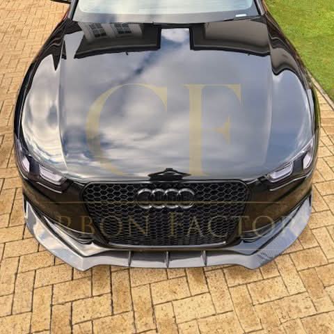 CF Style Carbon Fibre Front Splitter for Audi B8.5 S5 A5 S Line 11-16