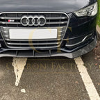 CF Style Carbon Fibre Front Splitter for Audi B8.5 S5 A5 S Line 11-16