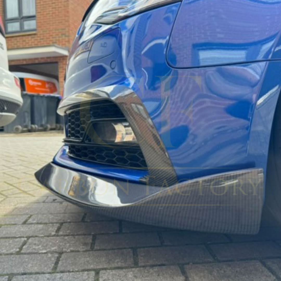 CF Style Carbon Fibre Front Splitter for Audi B8.5 S5 A5 S Line 11-16