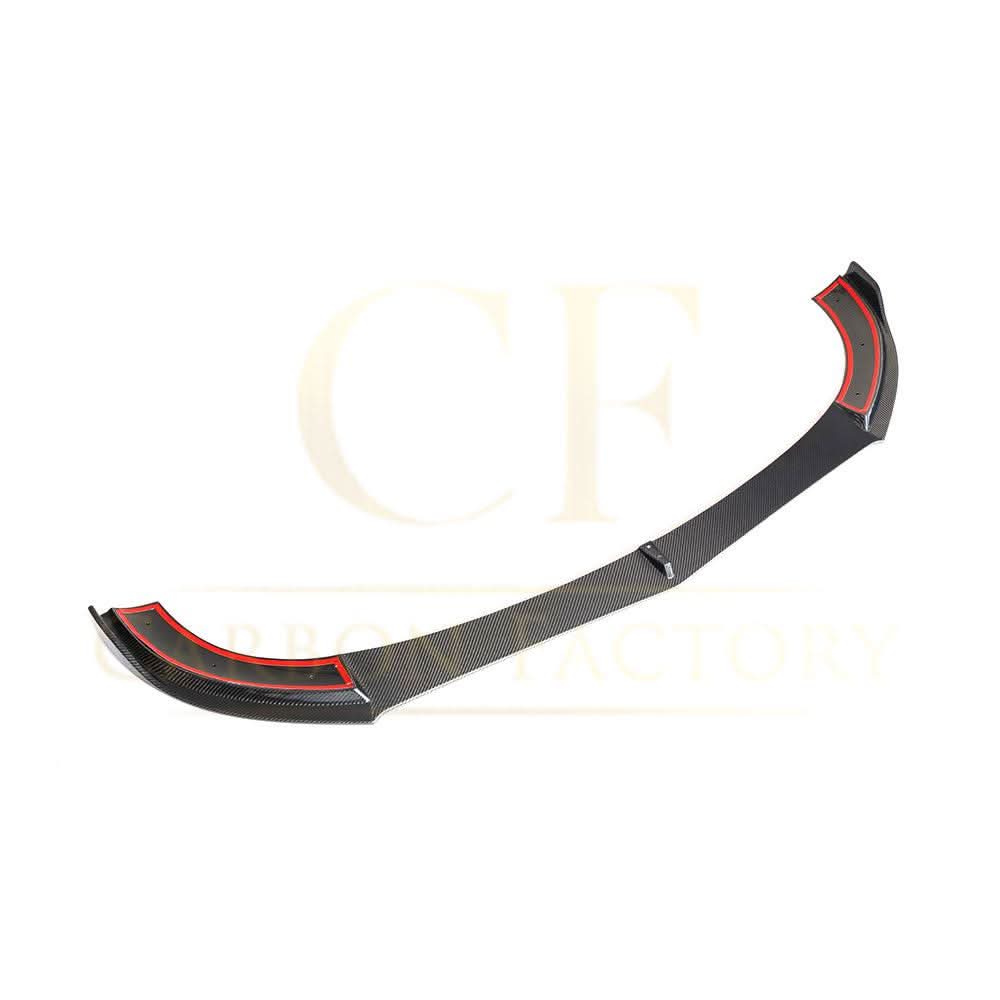 CF Style Carbon Fibre Front Splitter for Mercedes W213 E Class Saloon 16-20