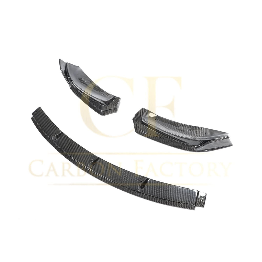 CF Style Carbon Fibre Front Splitter for Tesla Model 3 16-23