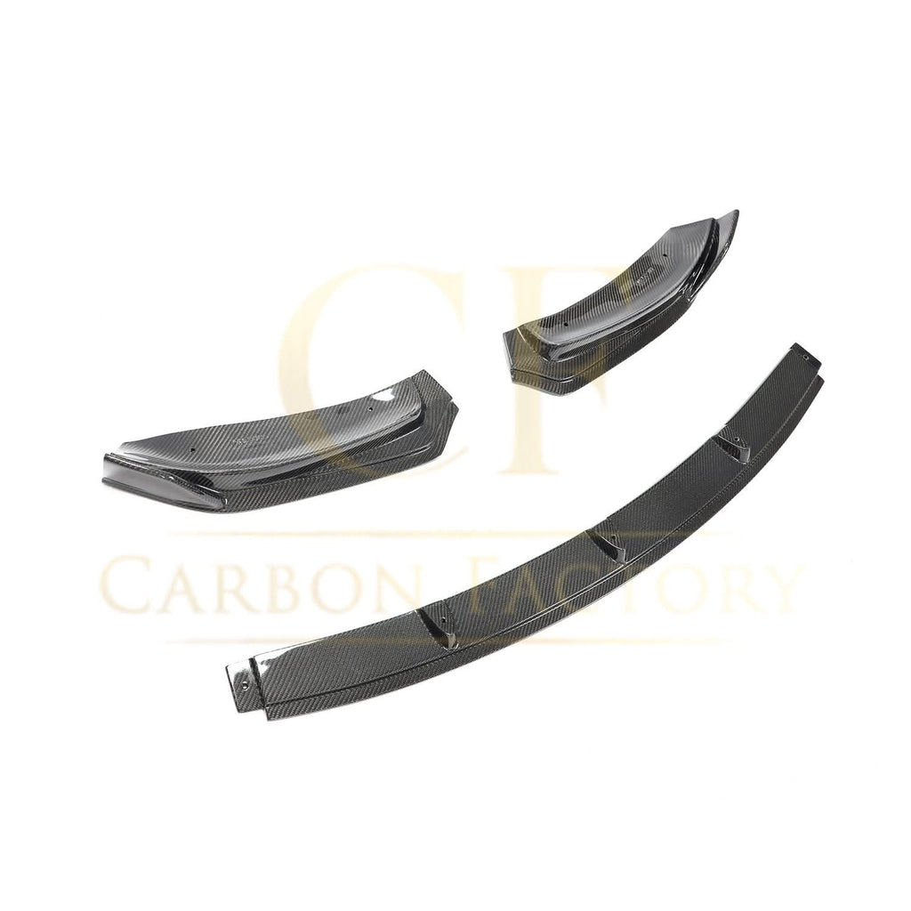 CF Style Carbon Fibre Front Splitter for Tesla Model 3 16-23