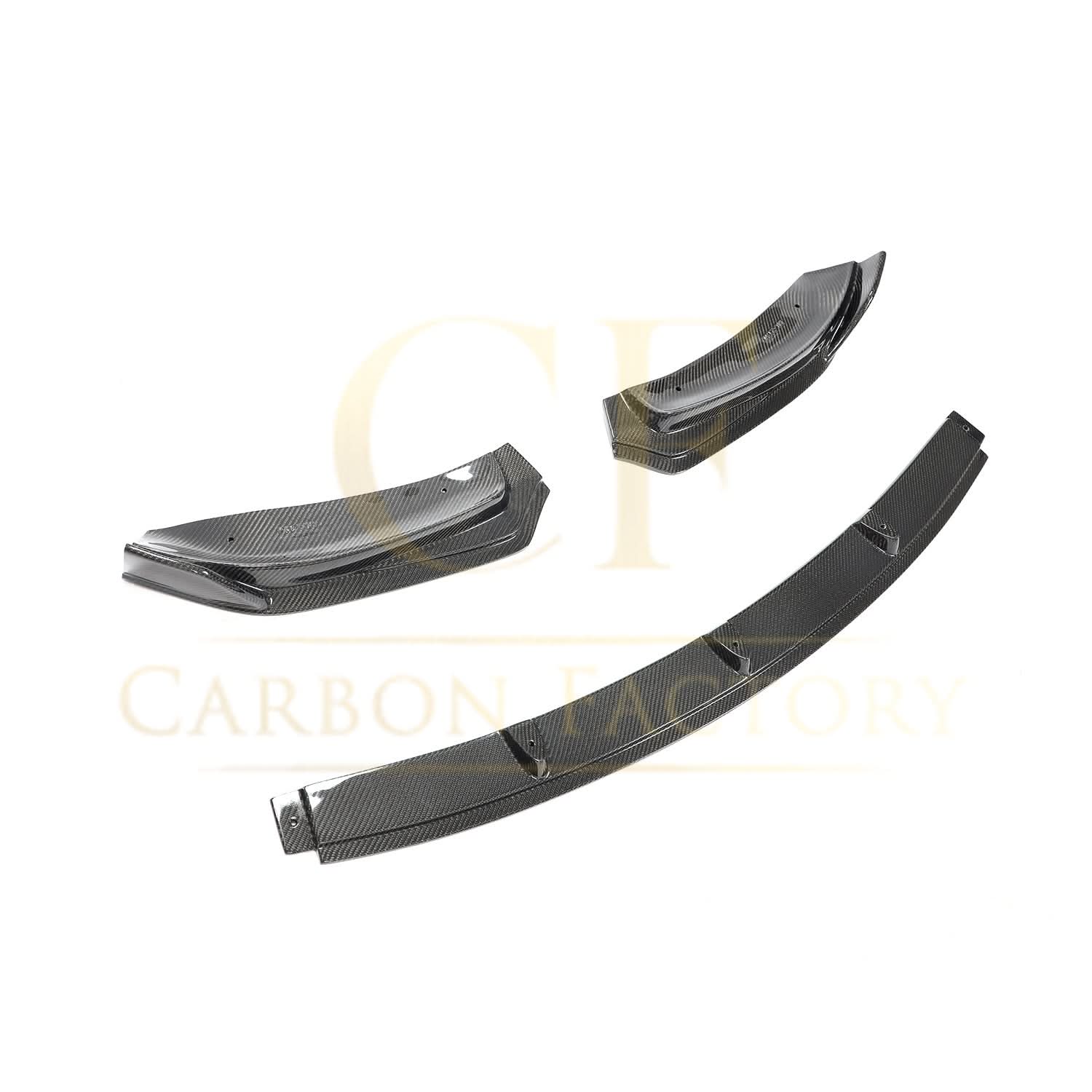CF Style Carbon Fibre Front Splitter for Tesla Model 3 16-23