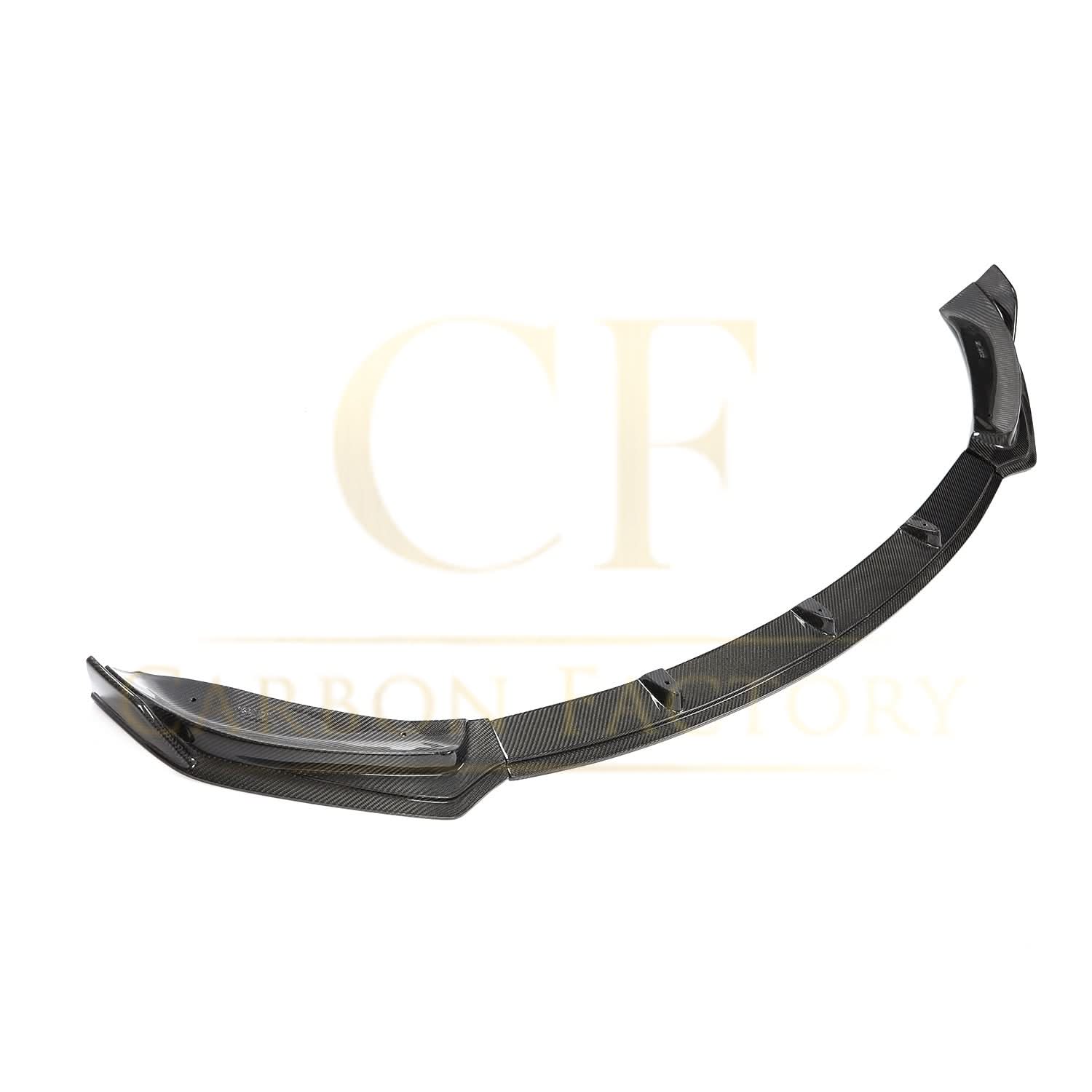 CF Style Carbon Fibre Front Splitter for Tesla Model 3 16-23