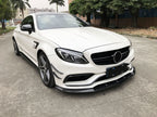 CS Style Carbon Fibre Front Splitter for Mercedes W205 C63 C63s 4 Door 15-21