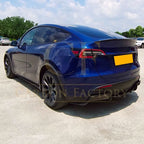 CS Style Pre-Preg Carbon Fibre Front Splitter for Tesla Model Y 19-23