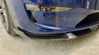 CS Style Pre-Preg Carbon Fibre Front Splitter for Tesla Model Y 19-23