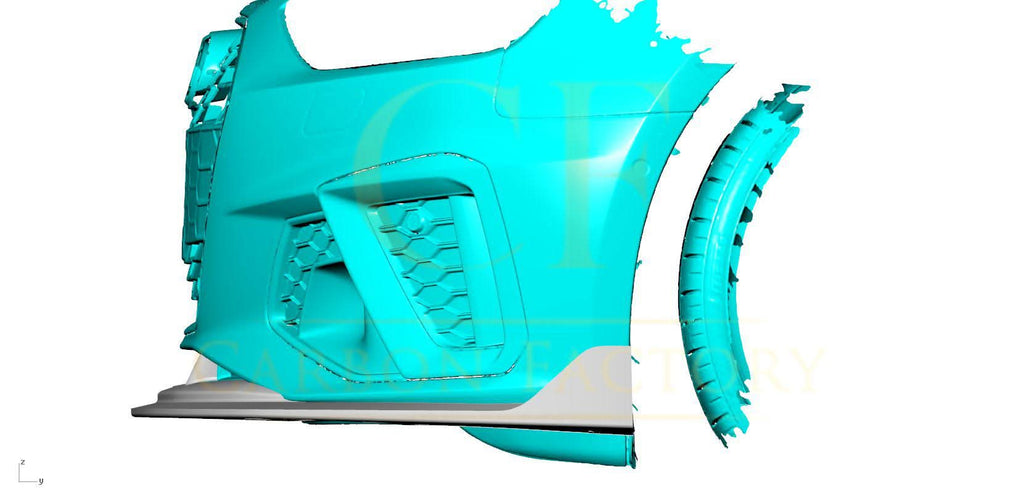 ED Style Pre-Preg Carbon Fibre Front Splitter for Audi A4 B9.5 S Line & S4 20-25