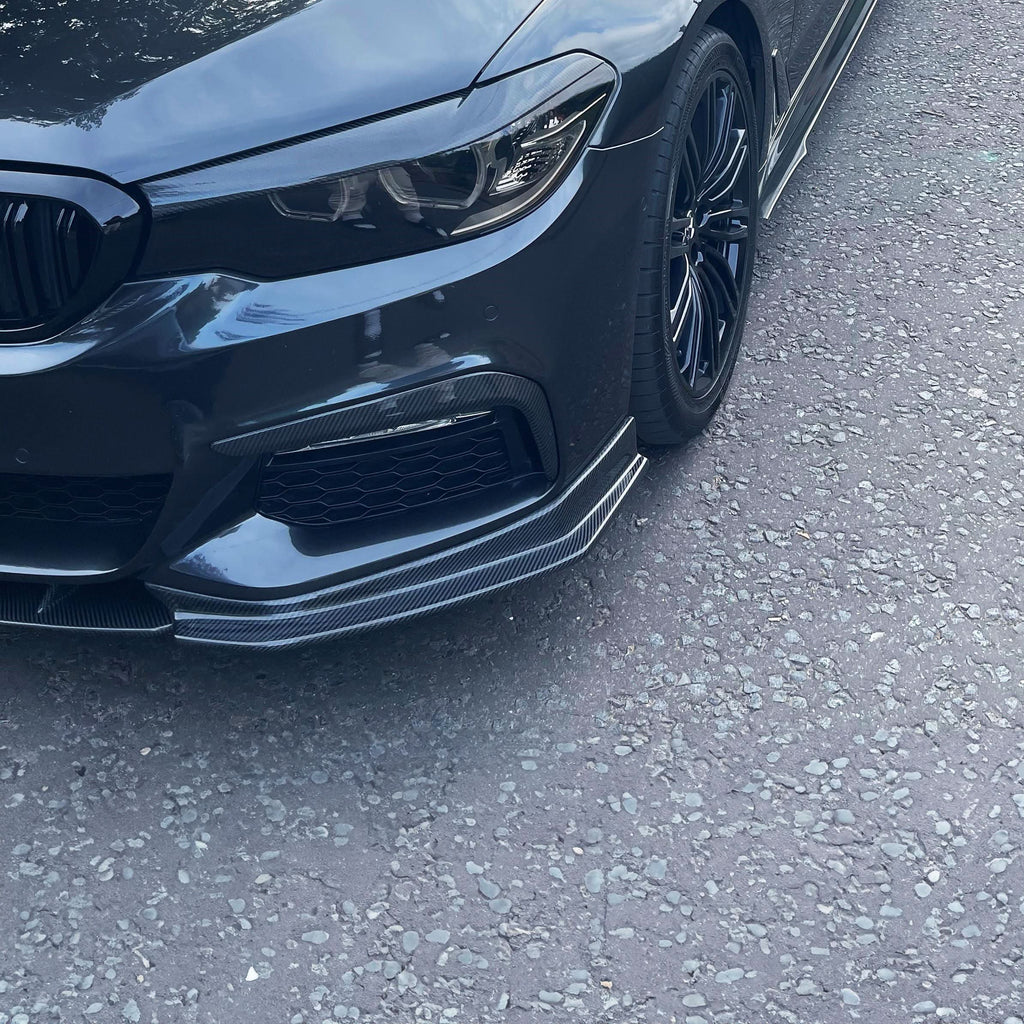 FD Style Carbon Fibre Front Splitter for BMW G30 5 Series M Sport 17-20