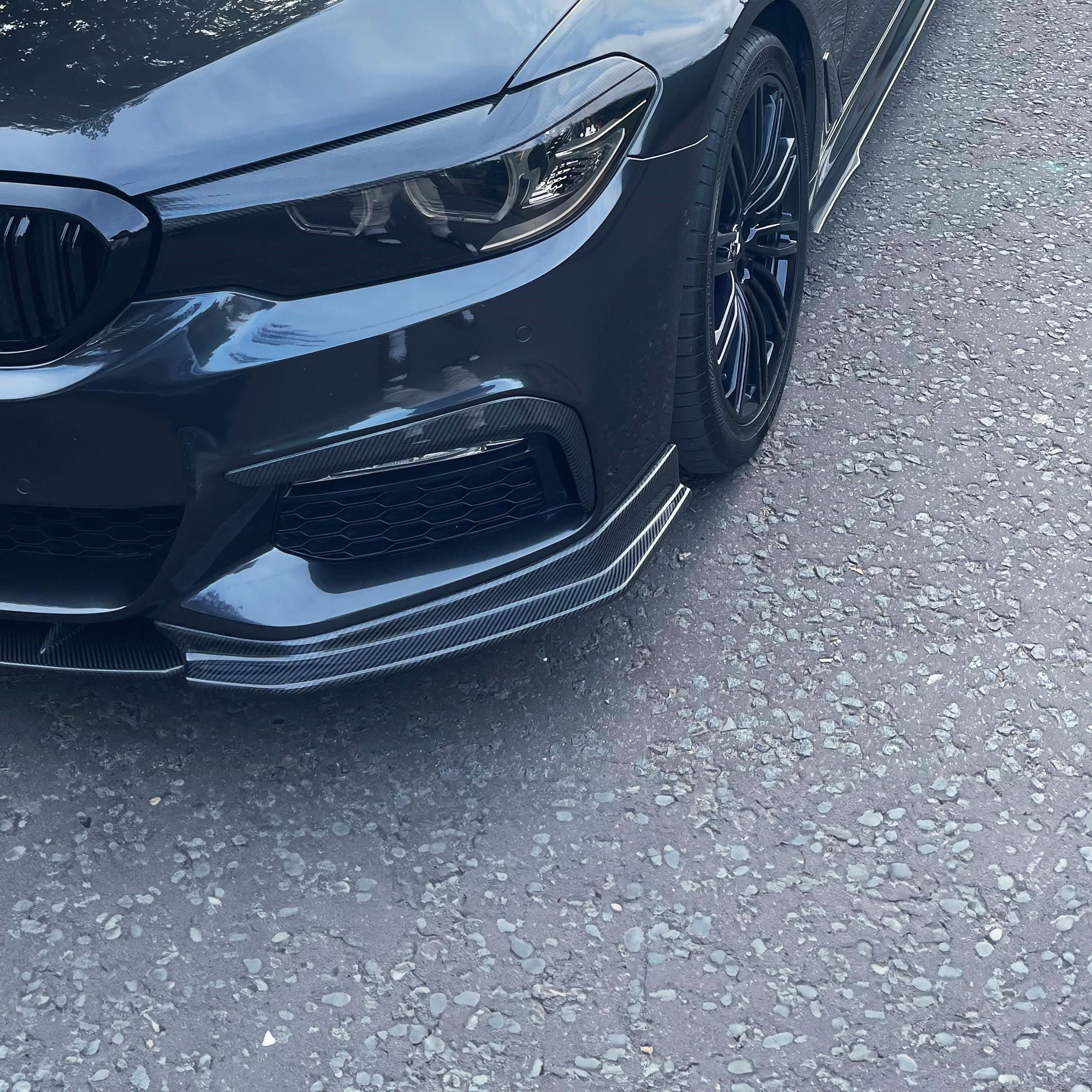 FD Style Carbon Fibre Front Splitter for BMW G30 5 Series M Sport 17-20