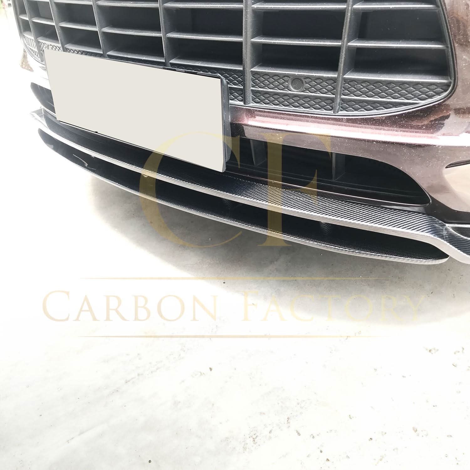 GT Style Carbon Fibre Front Splitter for Porsche Macan 14-17