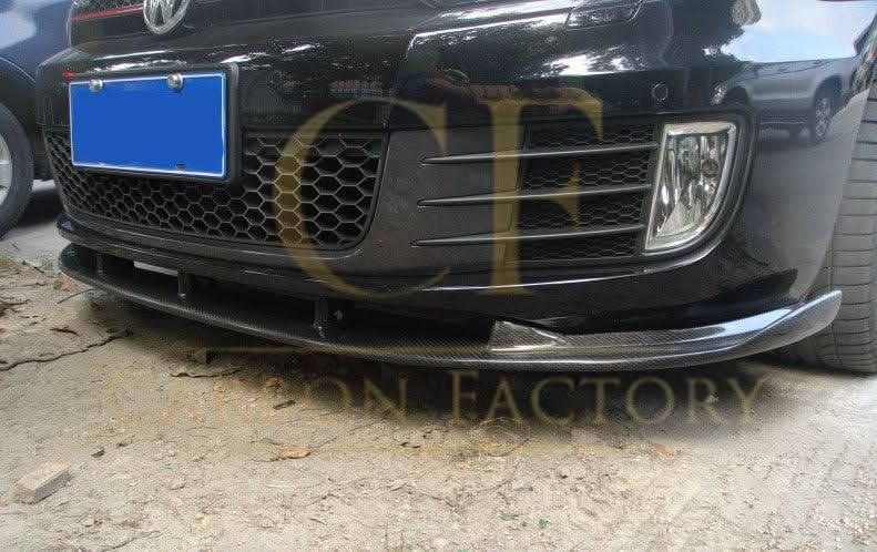 H2 Style Carbon Fibre Front Splitter for VW Golf MK6 GTI 08-13