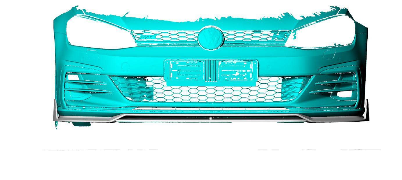 MK Style Carbon Fibre Front Splitter for VW Golf MK7.5 GTI 18-20