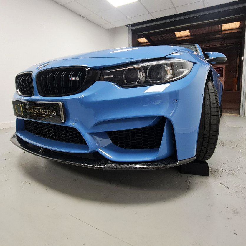 MP Style (Bottom Piece) Carbon Fibre Front Splitter Bottom for BMW F80 M3 F82 F83 M4 14-20