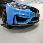 MP Style (Bottom Piece) Carbon Fibre Front Splitter Bottom for BMW F80 M3 F82 F83 M4 14-20