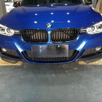 MP Style Carbon Fibre Front Splitter Covers for BMW F30 F31 3 Series M Sport 12-19