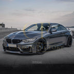 MP Style Carbon Fibre Front Splitter Covers for BMW F80 M3 F82 F83 M4 14-20