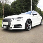 MP Style Carbon Fibre Front Splitter for Audi A3 Saloon S Line & S3 16-19