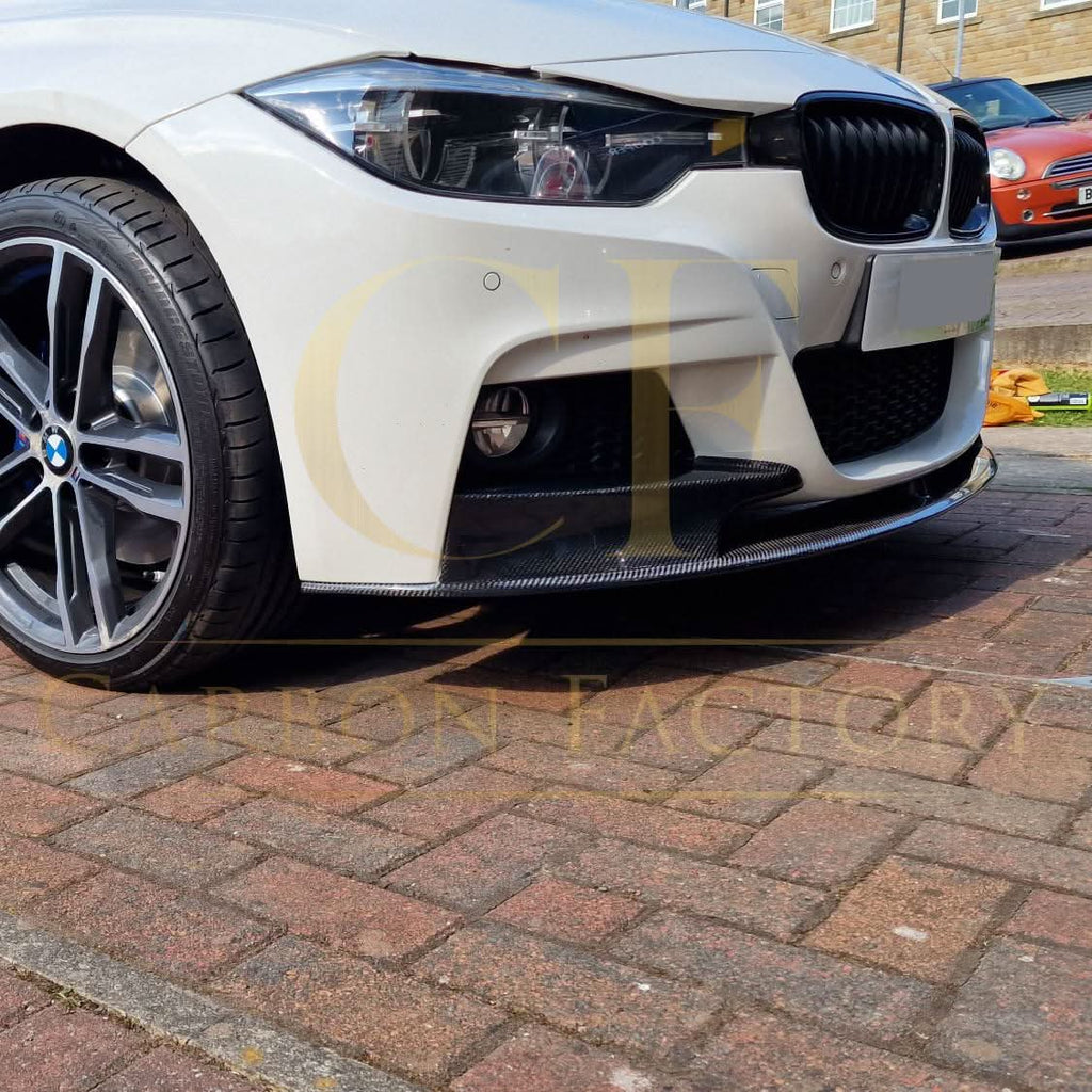 MP Style Carbon Fibre Front Splitter for BMW F30 F31 3 Series M Sport 12-19